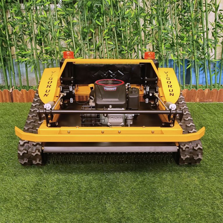 radio controlled track pond weed lawn cutter machine China manufacturer factory
