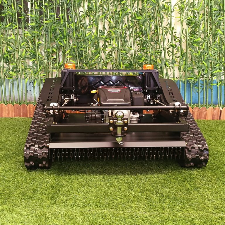 remote operated tank lawnmower for wetland
