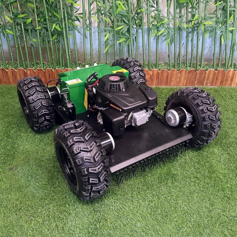 4 wheel drive 4 stroke gasoline engine tracked RC grass trimmer
